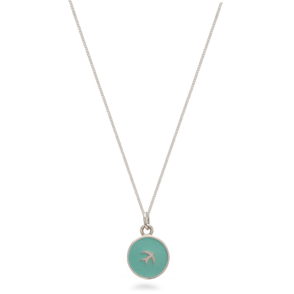 swallow necklace hanging 