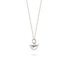 Mini Bird Charm Necklace Sterling Silver