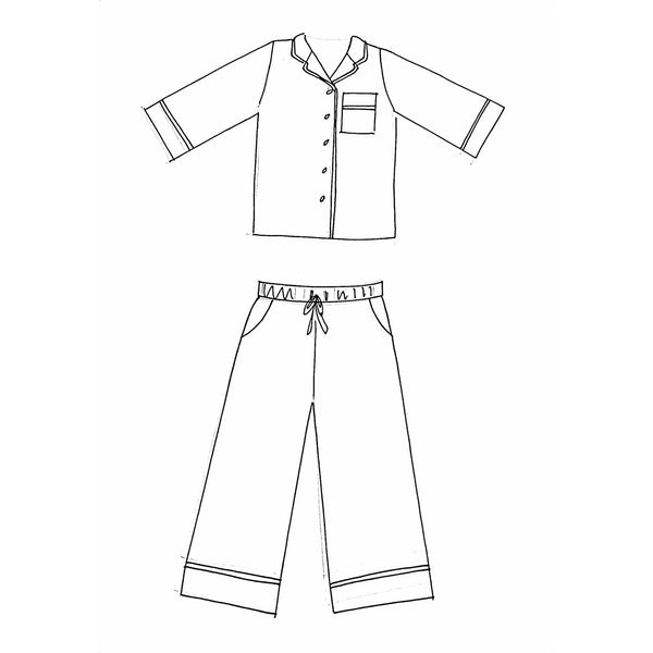 Pyjama set in a sketch 