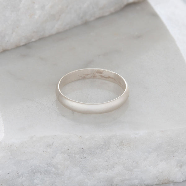 Matte Stacking Ring Sterling Silver