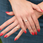 Star Charm Ring Gold Vermeil & Sterling silver 