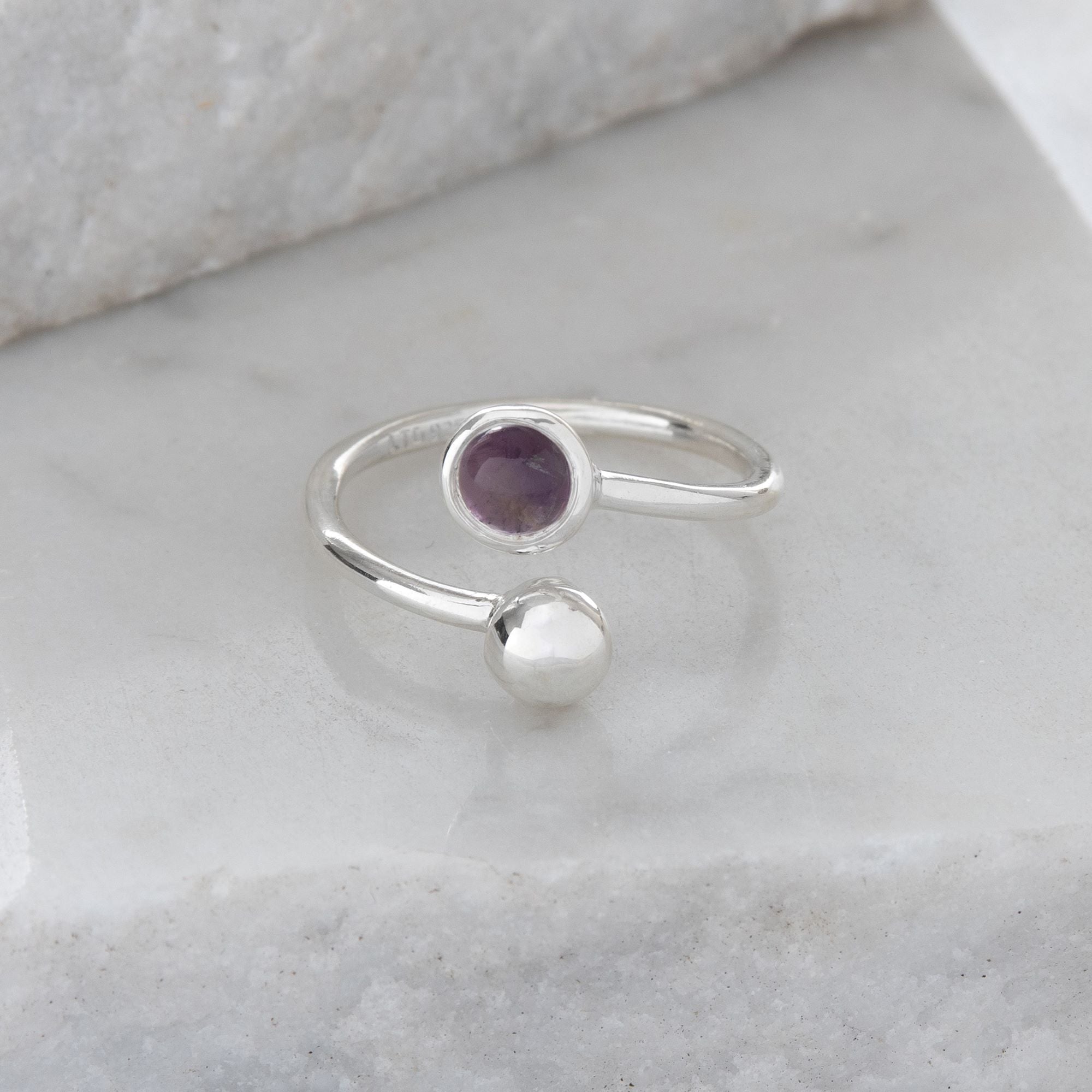 Amethyst birthstone rings hotsell
