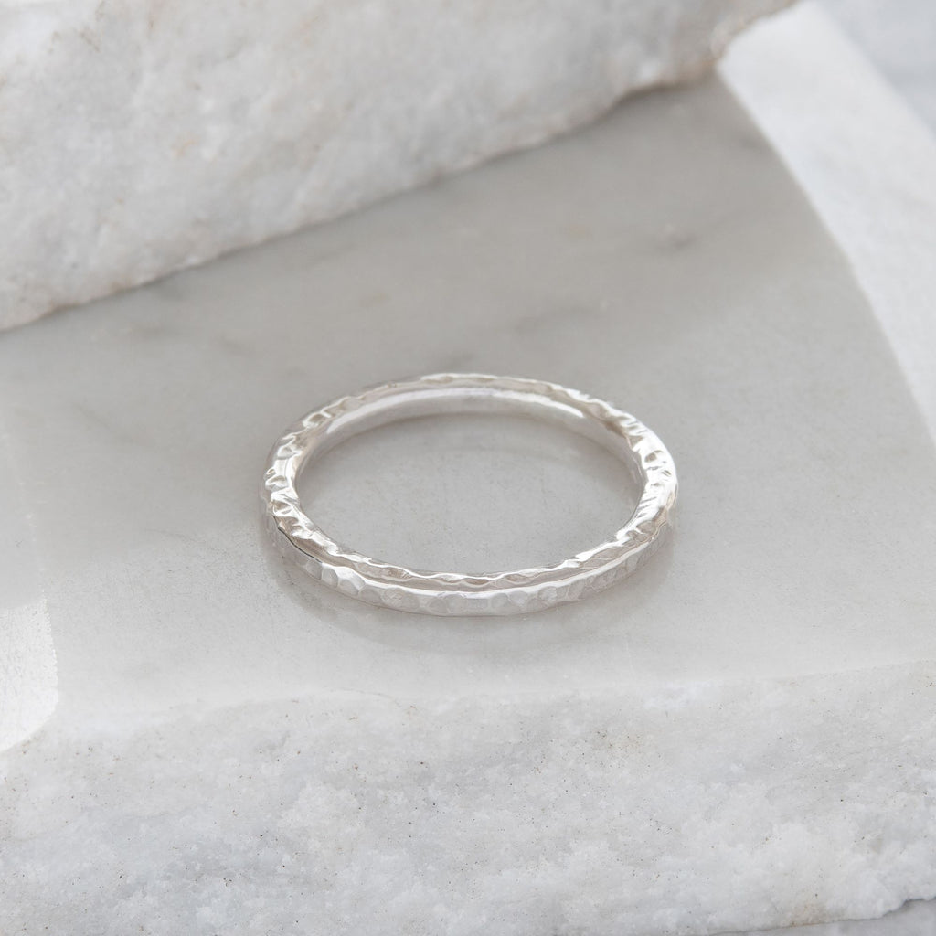 Thin silver cheap thumb ring