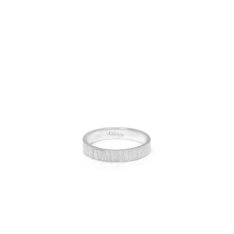 Hammered Stacking Ring Sterling Silver