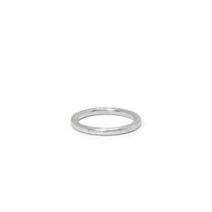 Hammered Thumb Ring Sterling Silver