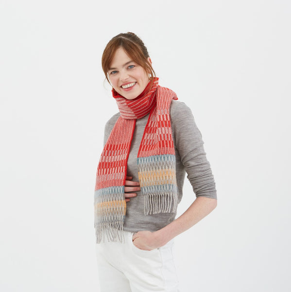 Wallace Sewell Scarf - Furrow Red
