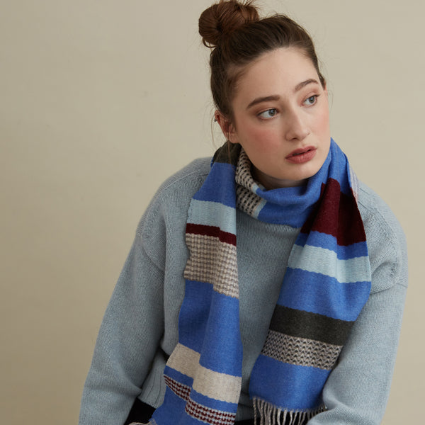 Wallace Sewell Scarf - Osaka Blue