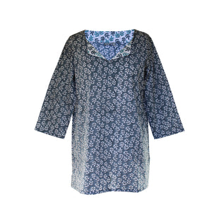 Blue Leaf summer tunic 
