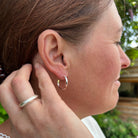 hoop earrings with matching ring 