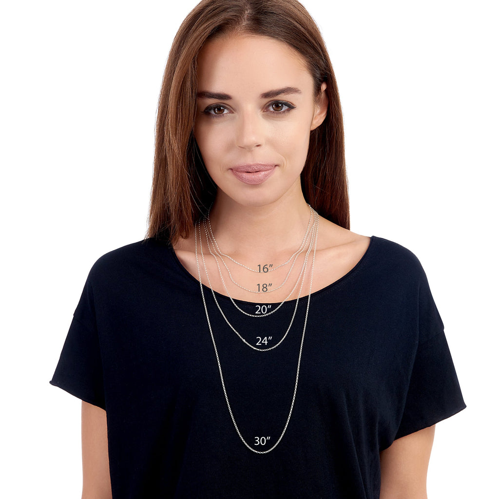 Silver plain chain sale