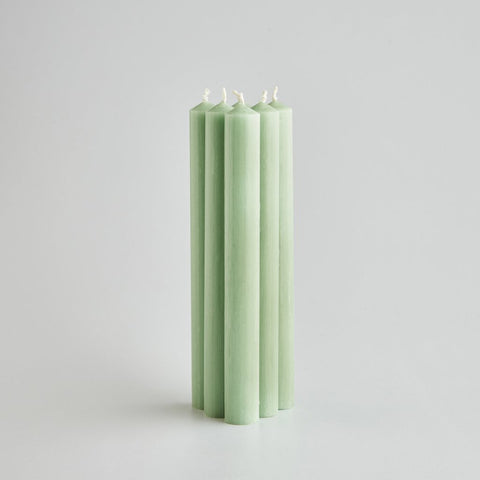 Atlantic green candles in a pack of 6 