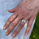 Star Double Medallion Insert Adjustable Ring