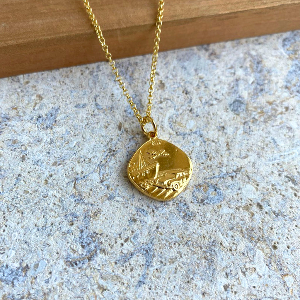 9ct Yellow Gold Saint Christopher Pendant - Walker & Hall