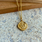 Rolled Gold St. Christopher Necklace