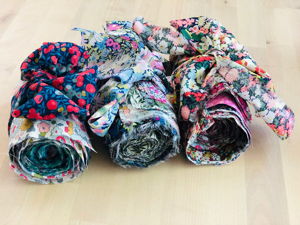 Liberty Fabric Tana Lawn -mixed bundle of strips for crafting