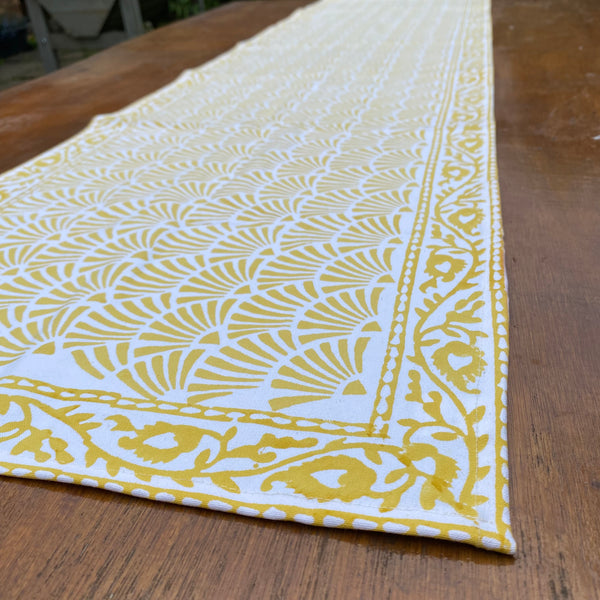 Block Print Cotton Table Runner - 2 Colourways
