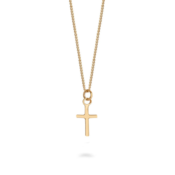 14ct Gold Mini Cross Necklace 