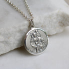 St. Christopher Necklace Sterling Silver