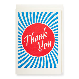 Archivist Thank You Rays- (pack of 5) Thank you Cards
