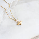 solid gold 14ct bee necklace 
